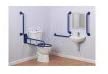 Arley CDM01 Comfort Close Couple Push Button Doc M Pack - Blue Rails