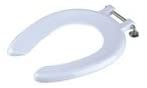 Celmac Crescent Junior J Toilet Seat with Stainless Steel Hinges