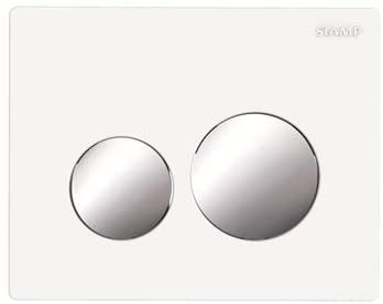 Siamp 31261460 Sphere Flush Plate White/Chrome
