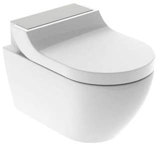 Keramag Geberit AquaClean Tuma Comfort WC Complete Wall-Mounted WC Stainless Steel Bed, 146290FW1