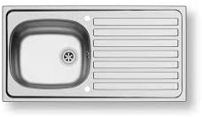 Pyramis Opis BS 940 x 490mm Reversible Kitchen Sink