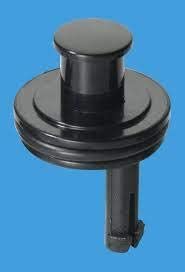 McAlpine 1̴_" Outlet Black Plastic Captive Plug BP2-CAP