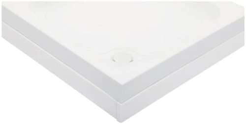 Just Trays A100M100 White Merlin 1000 x 1000 Flat Top Square Shower