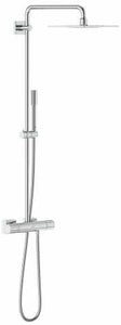 GROHE 27469000 Chrome Rainshower Exposed Thermostatic Shower Mixer,