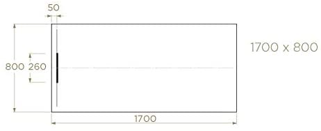 Just Trays Evolved Anti-Slip Rectangle Shower Tray