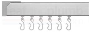 Croydex Mod 400 915 x 915 mm Angled Rail, Silver