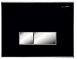 Siamp 31193160 Reflet 90 Flush Plate Black