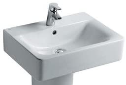 Ideal Standard E784201 White Concept 550 mm Wash Basin, Pedestal Wash