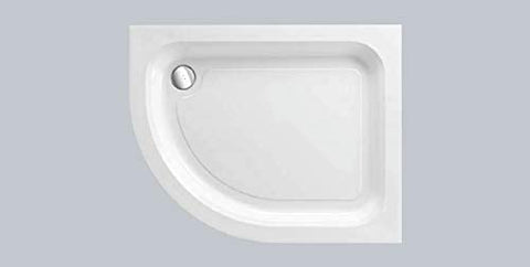 Just Trays A976LQ100 White Ultracast 900 x 760 Left Hand Quadrant Shower Tray