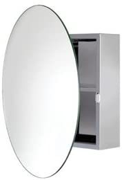 Croydex WC836005 Stainless Steel Severn Stainless Steel Oval Mirrored