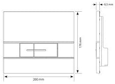 Siamp 31171160 Segment Flush Plate Black