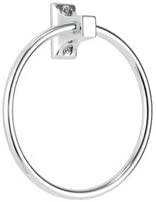 Croydex QM731541 Chrome Modern Wall Mounted Single Towel Ring from the