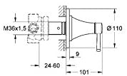 GROHE 19942000 Grandera 5-Way Diverter