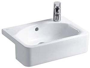 Ideal Standard E779901 Concept Space Cube 50cm Semi-Countertop Washbasin 1 Right Hand Tap Hole