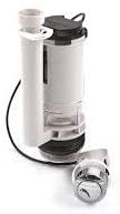 Fluidmaster PROCP002 - Fully Height Adjustable & Flush Valve with Chrome Botton - Universal Cistern Pack - Fixings Included