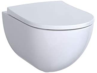 Keramag Acanto Washdown WC 500600, Rimless, 4.5/6L, Wall-mounted, Color: White, with KeraTect