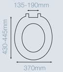 Neptune White Shell Toilet Seat