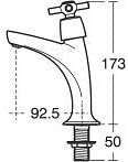 Armitage Shanks B9879AA Sandringham 21 Sink Pillar Taps
