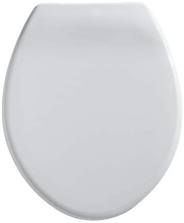 Twyford Option White Oval WC Toilet Seat Stainless Steel Bottom Fix Hinges