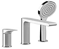 Gessi Via Solferino 49034 three hole bath tap with handshower