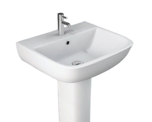 Arley 600 520mm Basin 1 Tap Hole