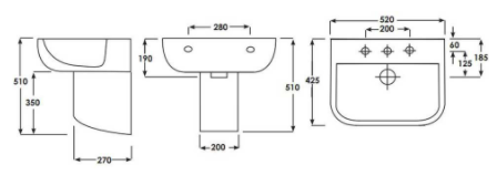 Arley 600 Full Bathroom Suite