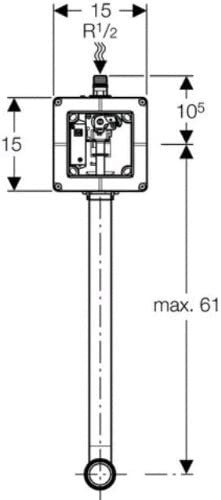 Geberit 116003001í«ÌÎ_Universal Shell Set for Public Urinal Final Assembly Kits