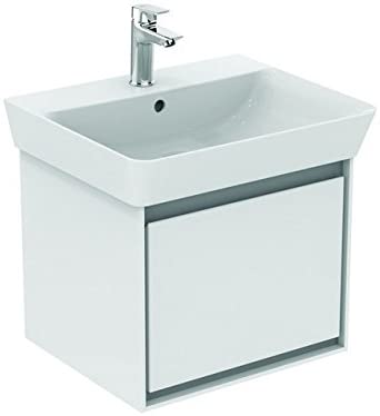 Ideal Standard CONNECT Air Vanity unit, 485mm, 1 drawer, E0844, colour: White glossy/white matt - E0844B2