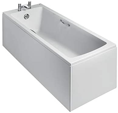 Ideal Standard E156201 Tempo 170cm x 70cm Idealform Water Saving Bath with Chrome Handgrips