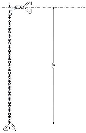 McAlpine 18" CP Chain and 2 Triangles CH4-18