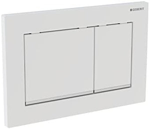 Geberit OMEGA30 115080KH1 Dual-Flow Flush Panel, High-Gloss Chrome/Silk Gloss/High Gloss