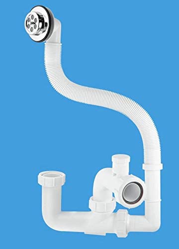 McAlpine 75mm Seal Anti-Syphon Bath Trap with Flexible Overflow FJ10V