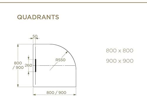 Just Trays Evolved Quadrant Shower Tray