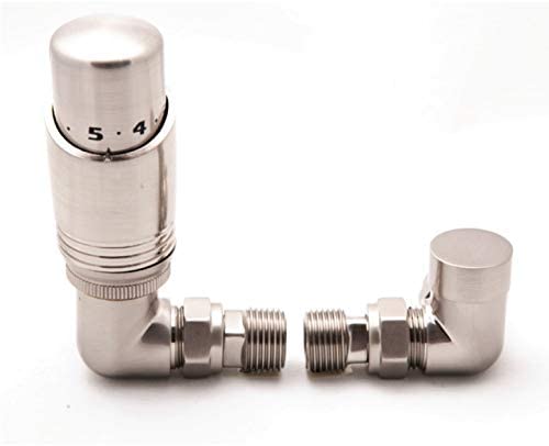 Reina Modal Trv Corner Steel Radiator & Towel Rail Valve Chrome Brushed
