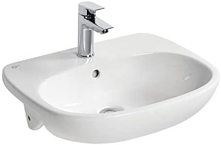 Ideal Standard T352601 Tesi 55cm Semi-Countertop Washbasin