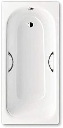 Kaldewei Saniform Plus 1500 x 700mm 2 Tap Hole Twin Grip Bath