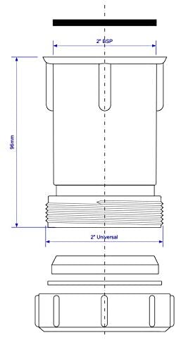 McAlpine 2‰۝ Multifit Caulking Ferrule Z21A