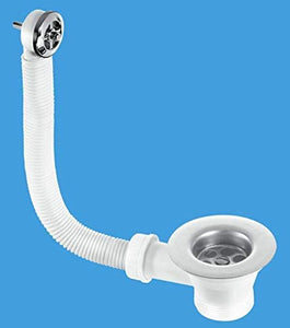 McAlpine 1 1/4‰ۡó� Sink Combined Waste and Overflow - Nut and Bolt Overflow Connection FSW1P