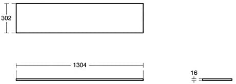 Ideal Standard E3247 Tempo 1300 x 300 x 16mm Worktop