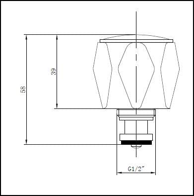 Alliance ASP 1/2" & 3/4" Bath Basin Tap Conversion Kit - Chrome Plated