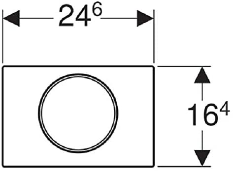 Geberit actuator plate Sigma10 for flush/stop flushing, colour: white/high-gloss chrome-plated - 115.758.KJ.5