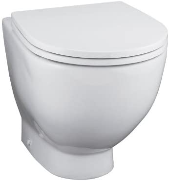 Ideal Standard E002201 White White Plastic Toilet Seat for Back to