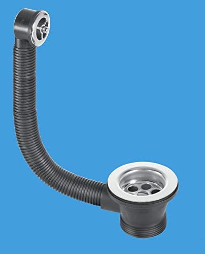 MCALPINE 1-1/4 COMBINED SINK WASTE KIT WITH OVERFLOW FSW1PC