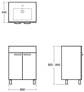Ideal Standard - Tempo Furniture 60 cm with Doors White (E3239WG)
