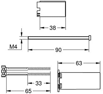 Grohe 14048000 Universal Extension Set 25 mm, 1 Piece