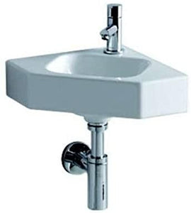 Keramag Waschbecken Eck iCon SchenkellÌÎ_nge:32,5cm weiÌÎ̪(alpin)