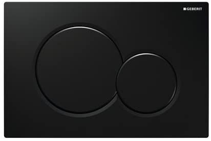 Geberit 115.770.DW.5 Jet Black Sigma01 Dual Flush Plate for UP300,