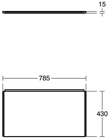 Ideal Standard Concept Freedom 785 mm End Bath Panel with Access Panel