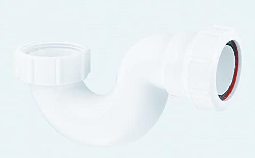 McAlpine P10 19mm Shallow Bath Trap, White