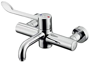 Armitage Shanks A6243AA Markwik 21 Panel Mixer, Demountable Single Lever Basin Mixer Sequential, Detachable Spout and Bioguard